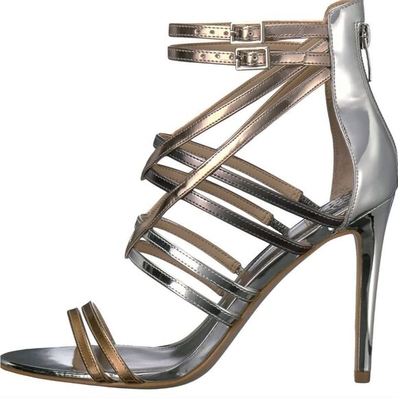 Guess Gold-Multi Pretier Heels 10M NWT - Picture 2 of 12